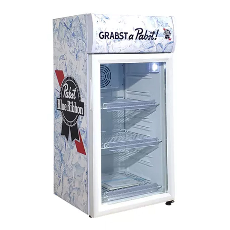 Commercial Mini Cold Drinks And Foods Over Countertop Display Fridge