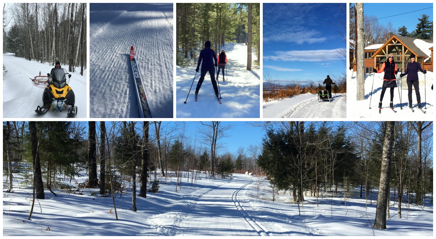 Cross country ski trails at Katahdin Maine Trailside Lodging