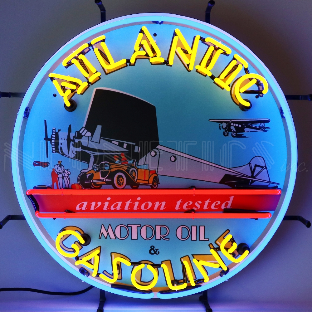 GAS ATLANTIC GASOLINE NEON SIGN 5GSATL