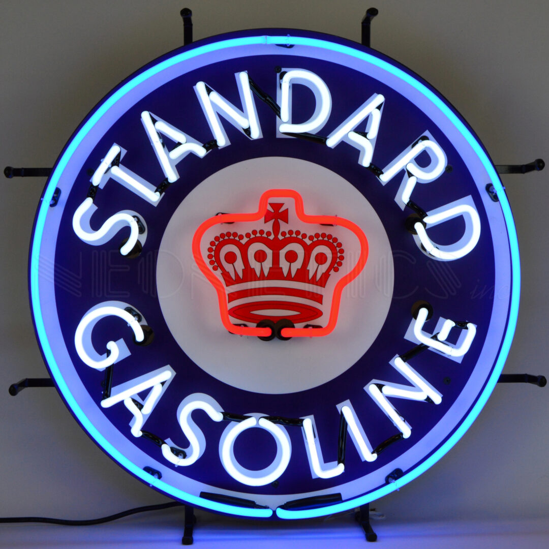 GAS STANDARD GASOLINE NEON SIGN 5STAND