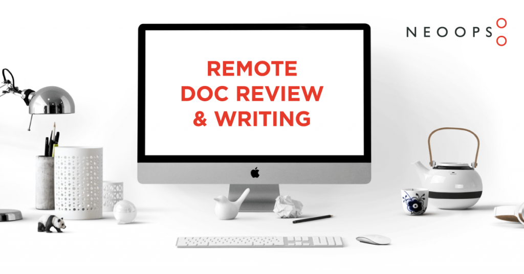 Remote Documentation Review and Writing NEOOPS