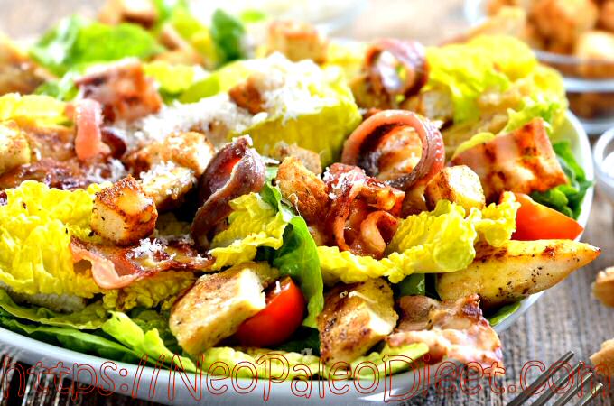 2X Paleo Caesar Salade Recept Of Paleo Dressing À La Jeroen Meus