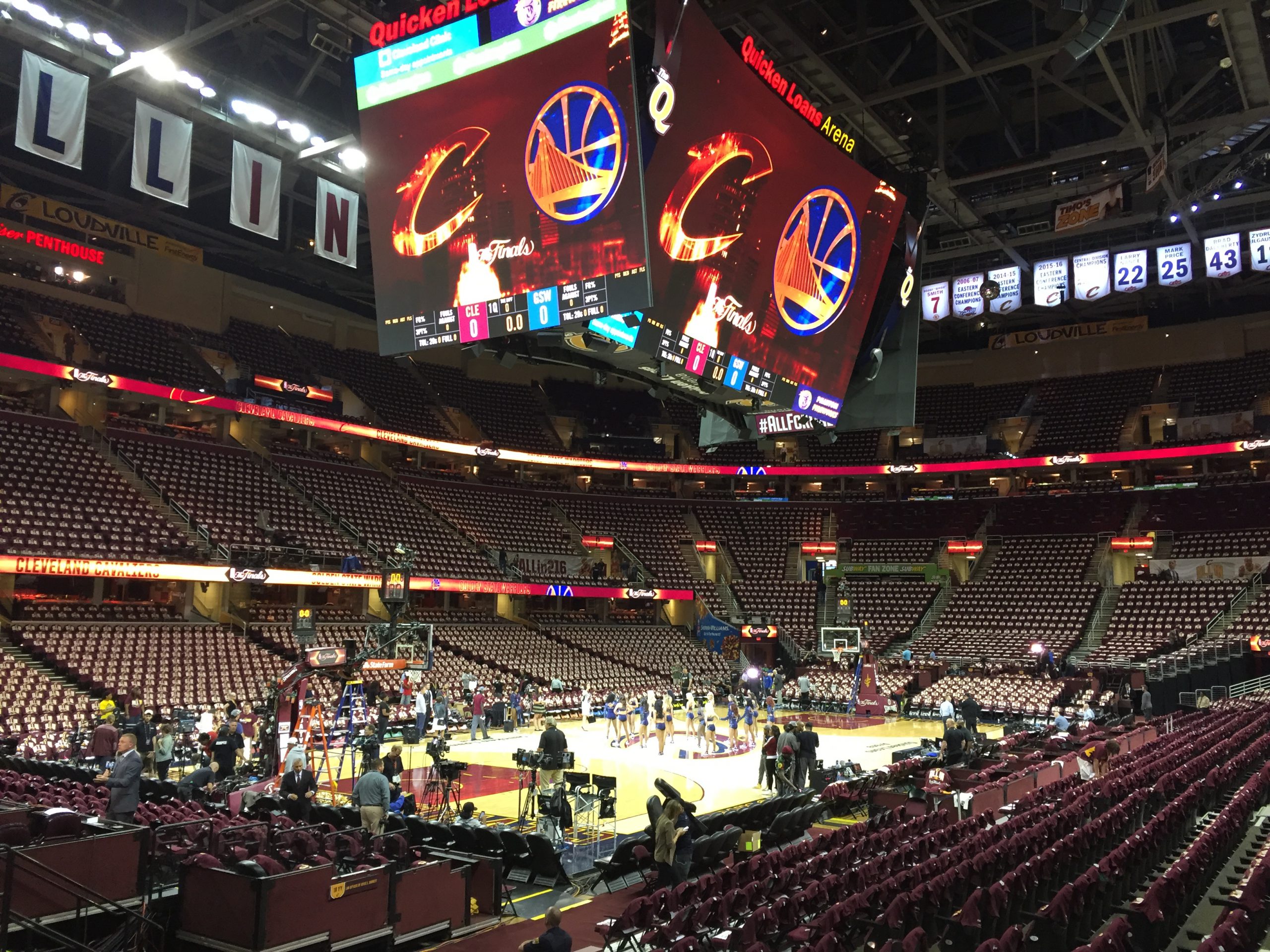 Some of the Sights from Wednesday's Cavs 12090 Win in Game Three of