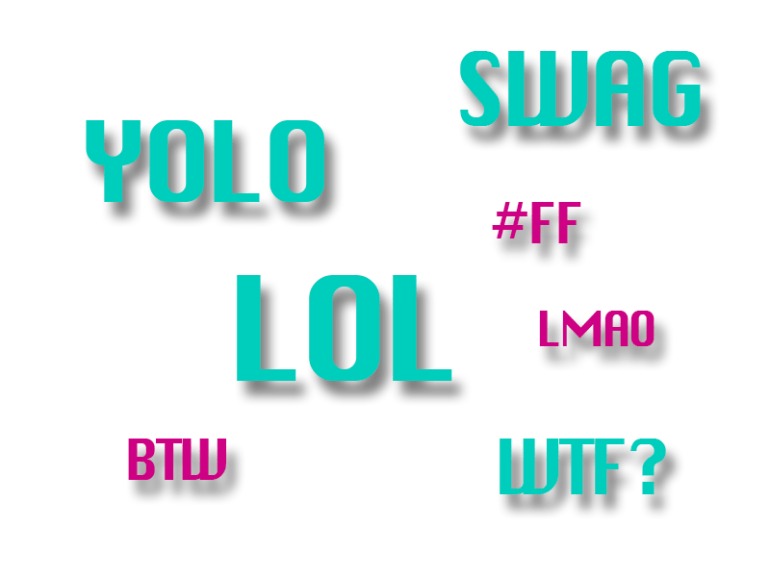 ¿Qué es LOL, YOLO, SWAG, WTF, BTW, XOXO, FF?