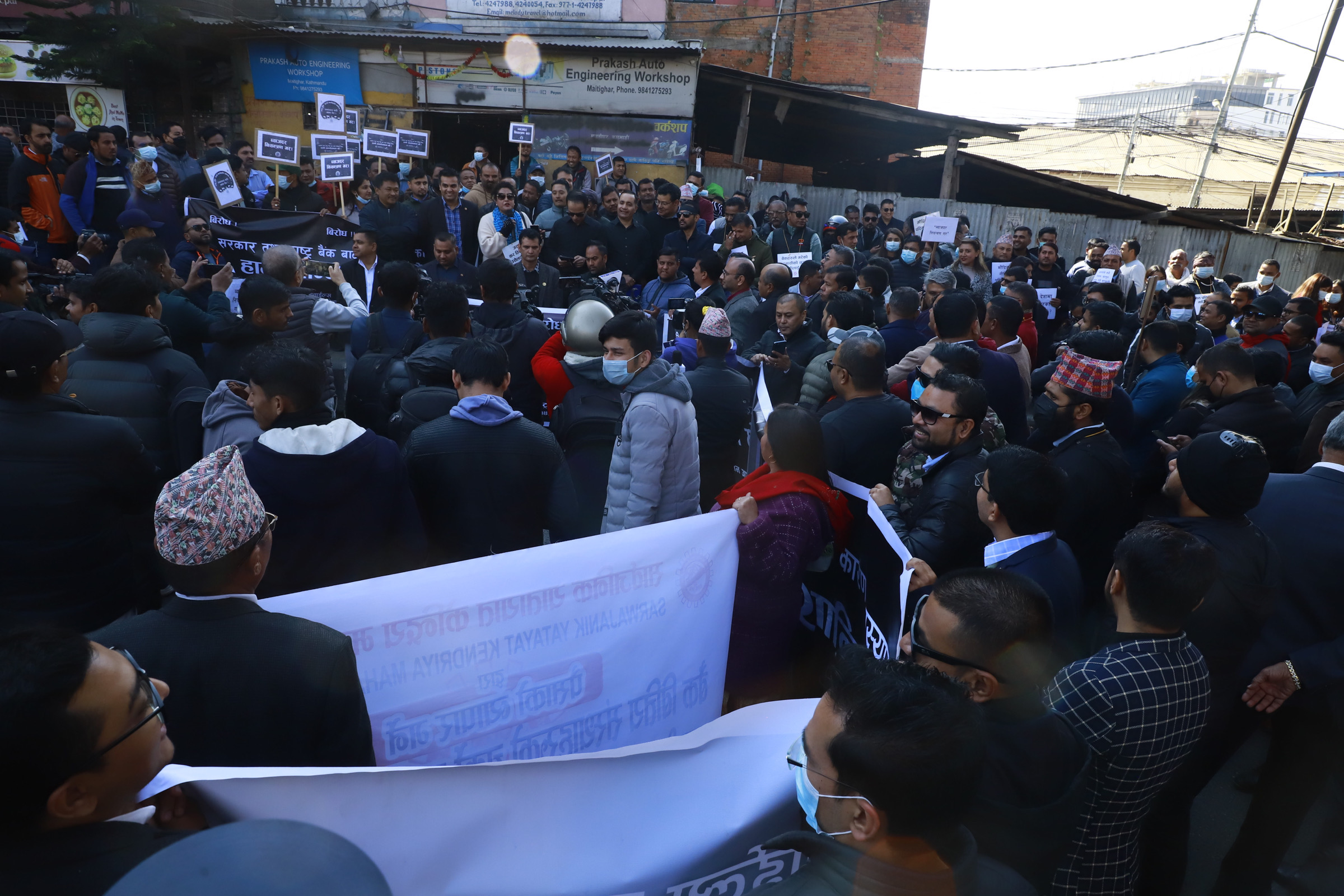Auto dealers hit the streets in protest of vehicle import ban Nepal Minute Nepal Minute