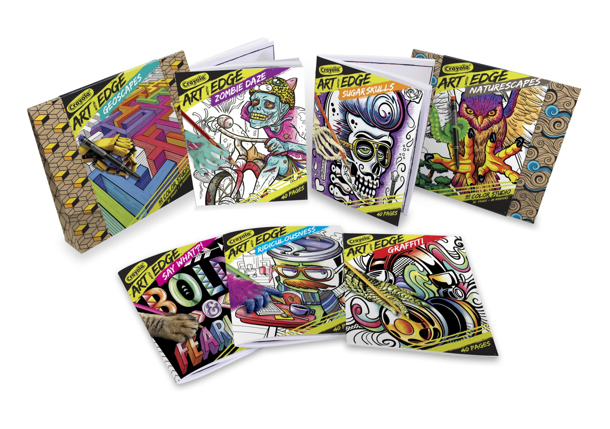 Crayola Enters the Coloring Book Arena with 'Art With Edge' — Nerdophiles