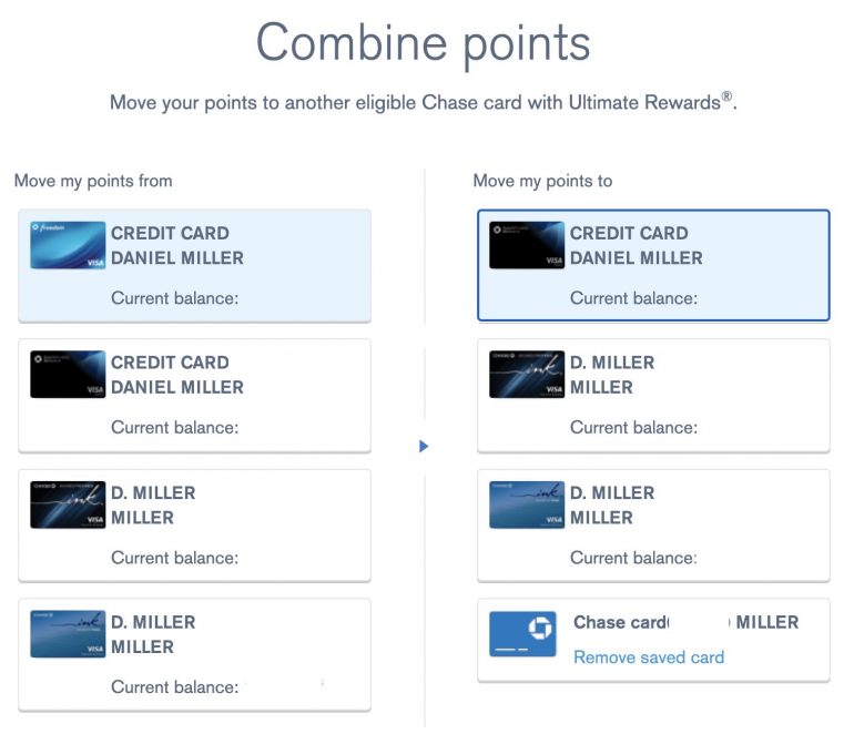 Chase Credit Card Balance Transfer / How To Transfer Credit Between Chase Cards Points Miles