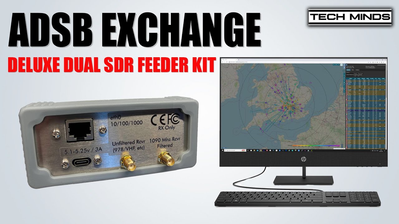 ADSB Exchange Deluxe Dual SDR Feeder Kit Aircraft Tracking Nerfd