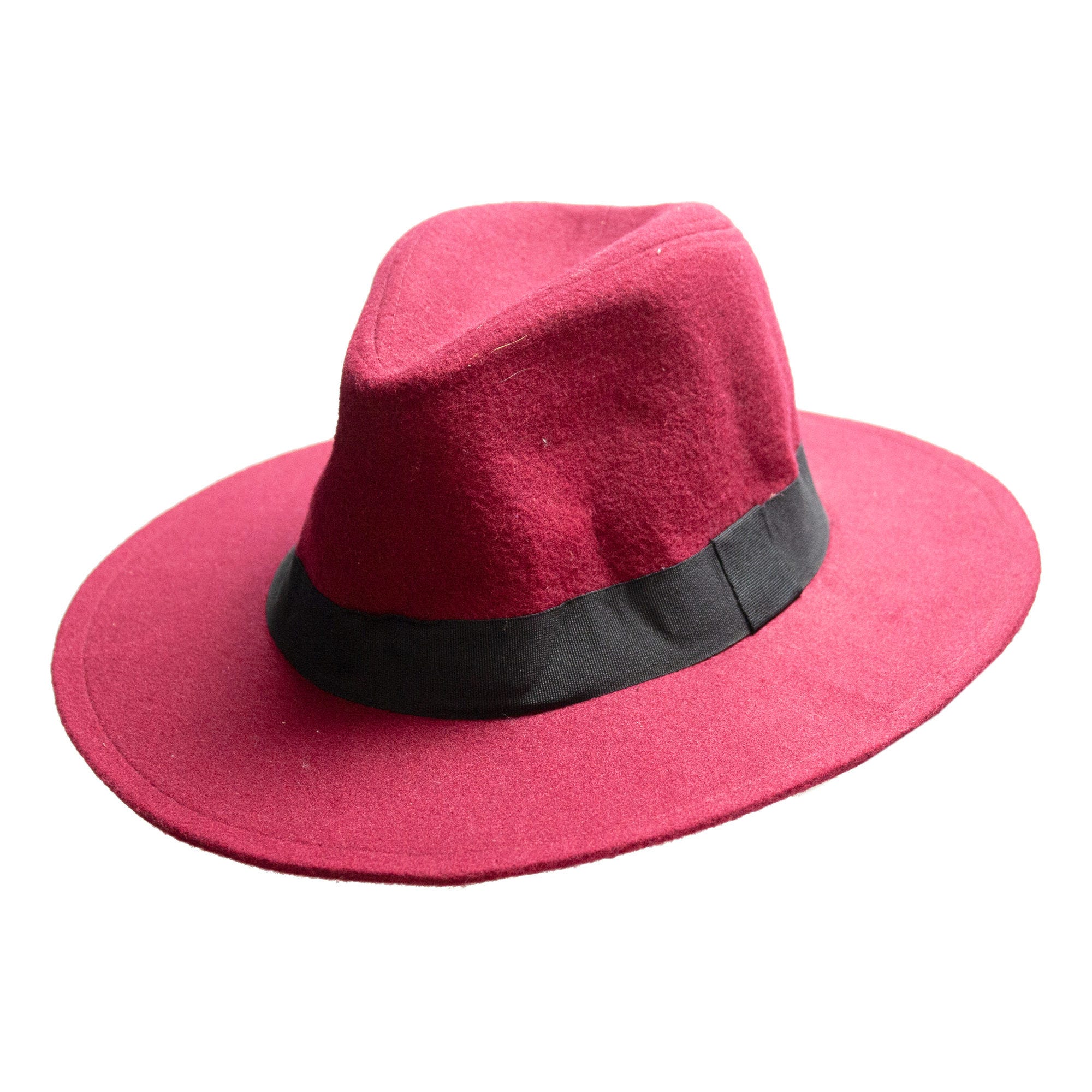 Maroon Felt Hat NERYB