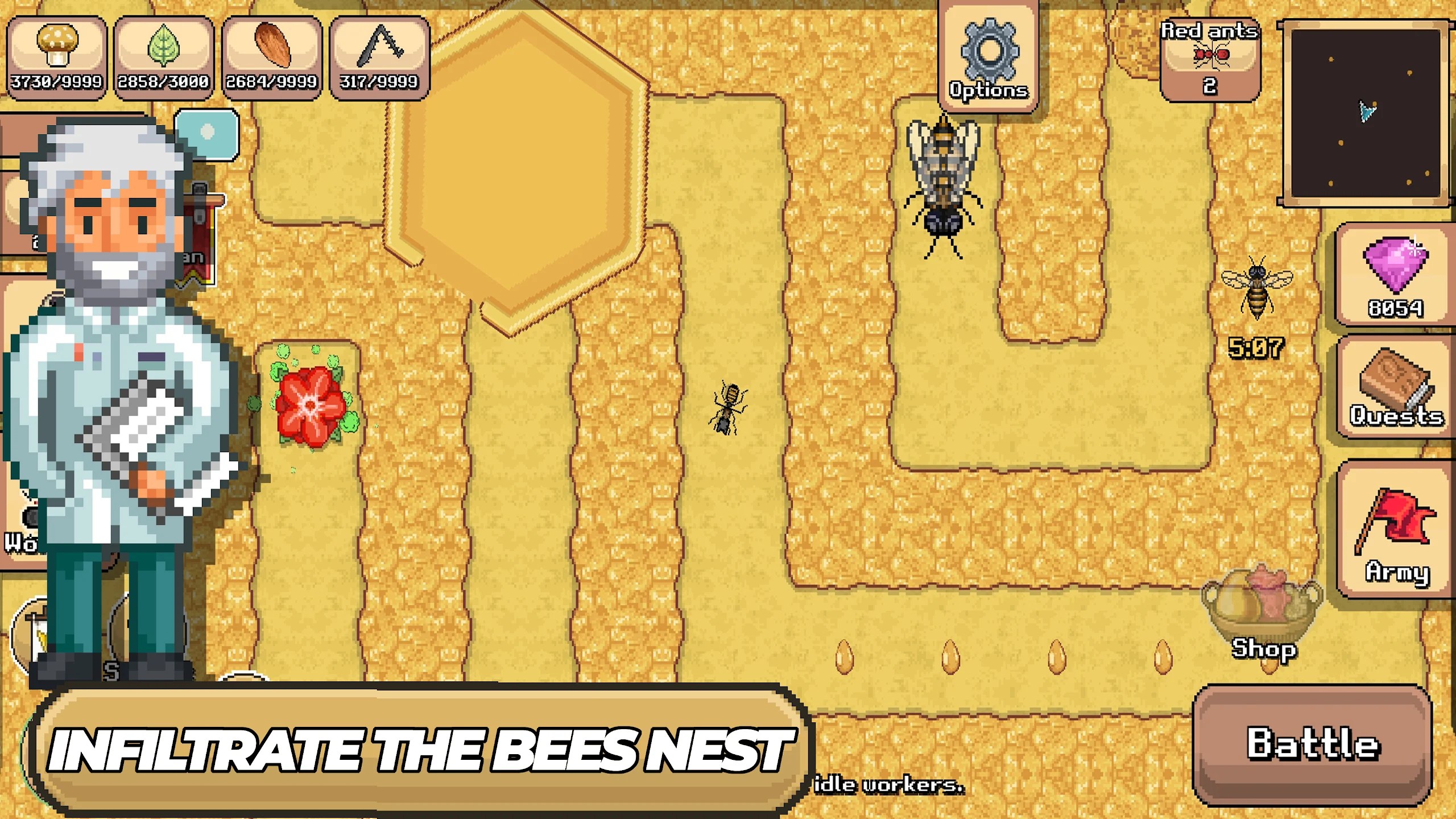 Pocket Ants MOD APK 2024 (Uang Tak Terbatas. God Mode)