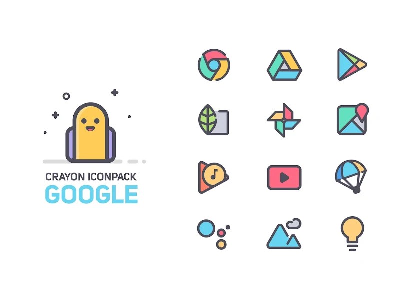 Download Crayon Icon Pack MOD APK 2024 (Premium Unlocked)