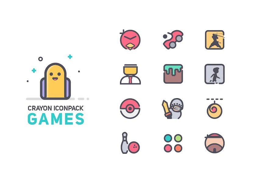 Download Crayon Icon Pack MOD APK 2024 (Premium Unlocked)