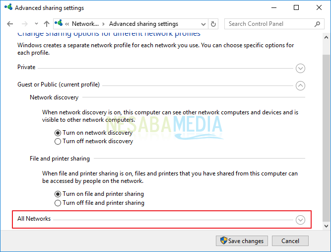 cara printer sharing