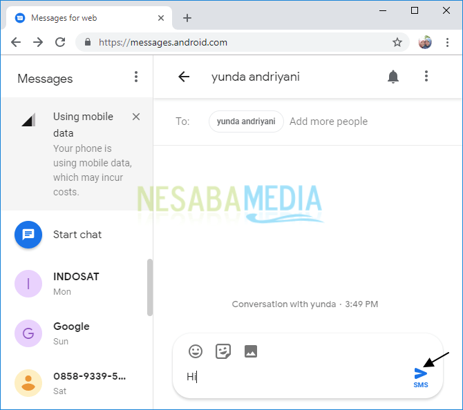 Cara Mengirim SMS Lewat PC / Laptop di Windows untuk Pemula
