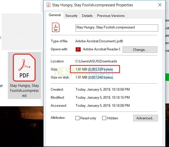 Mengubah Ukuran Pdf Menjadi 1 Mb Berbagai Ukuran