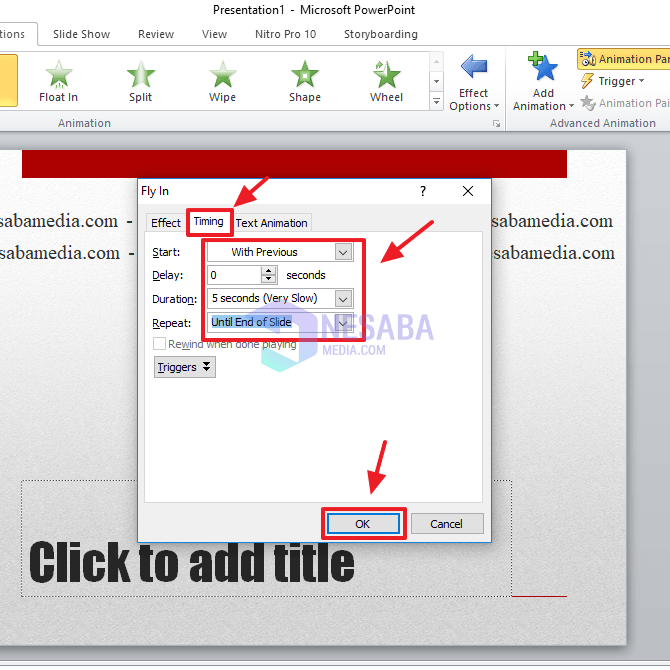 Cara Membuat Tulisan Berjalan di PowerPoint (Lengkap+Gambar)