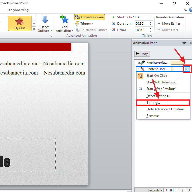 Cara Membuat Tulisan Berjalan di PowerPoint (Lengkap+Gambar)