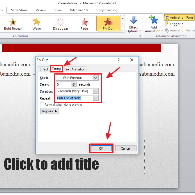 Cara Membuat Tulisan Berjalan di PowerPoint (Lengkap+Gambar)