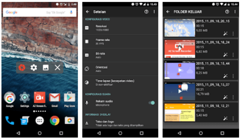 10+ Aplikasi untuk Merekam Layar Android (Tanpa Watermark)