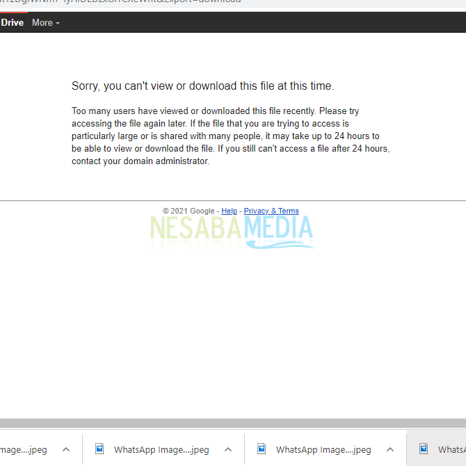 Cara Mengatasi Quota Exceeded Di Google Drive (100% Work)