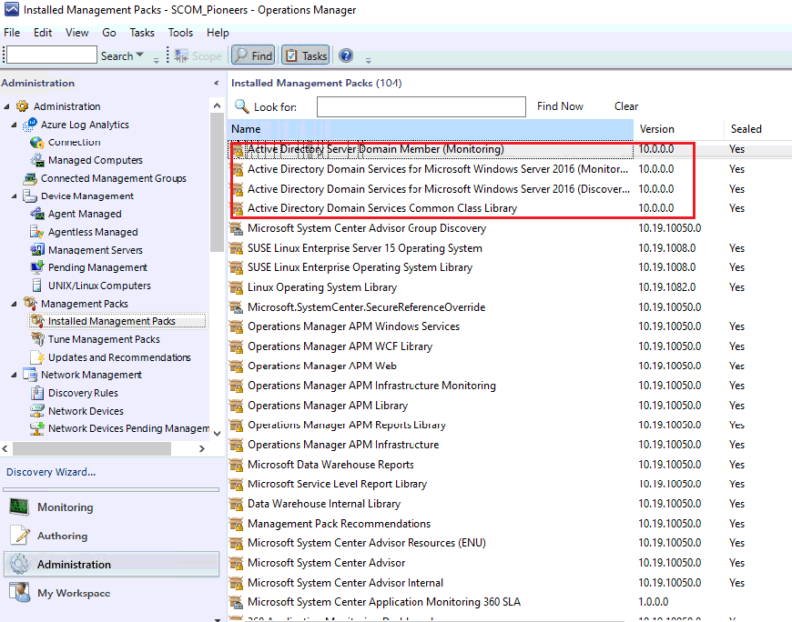 Monitor MS monitoring Active Directory Network Pioneers