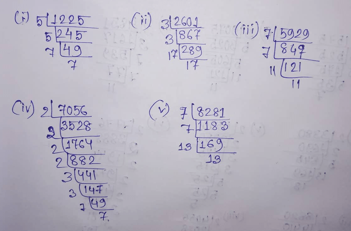 RS Aggarwal Class 8 Math Third Chapter Squares and Square Roots