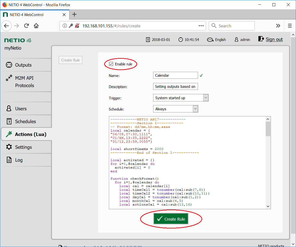 AN17 (Text) scheduler for many actions based on text file Lua script