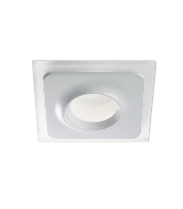 1 Light Bathroom Recessed Ceiling Light White IP65 NetLighting.co.uk