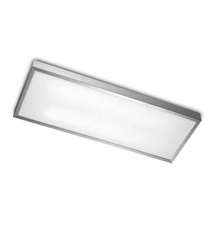 2 Light Medium Rectangle Ceiling Light Aluminium NetLighting.co.uk