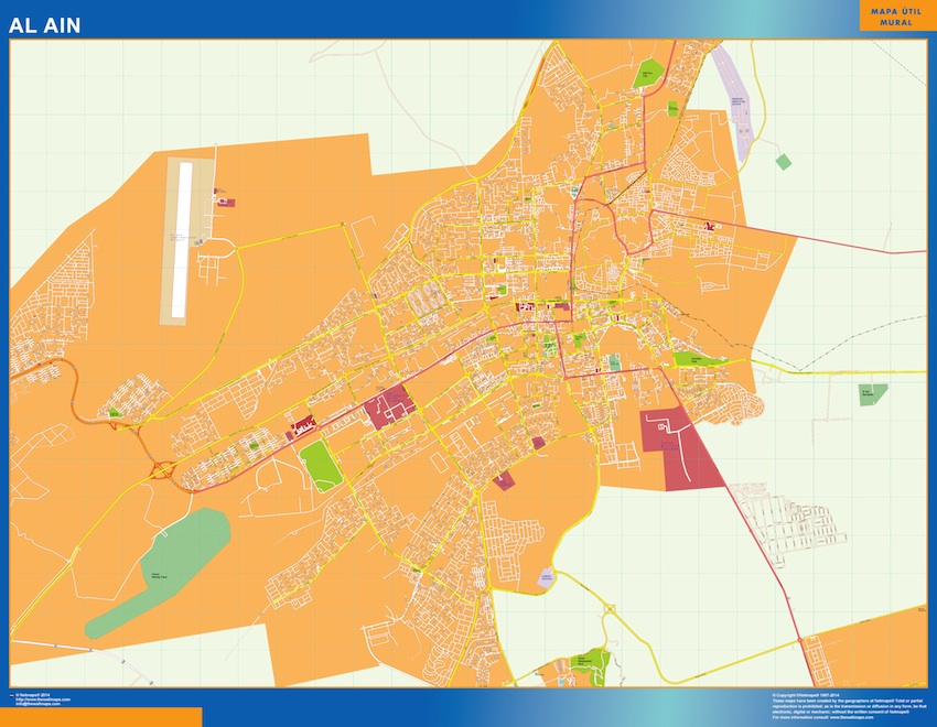 al ain vector map. EPS Illustrator Vector Maps of Asia Cities. Eps