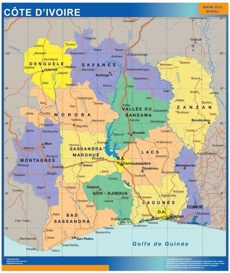 * Where is IVORY COAST Located in AFRICA? [Côte d’Ivoire Map]