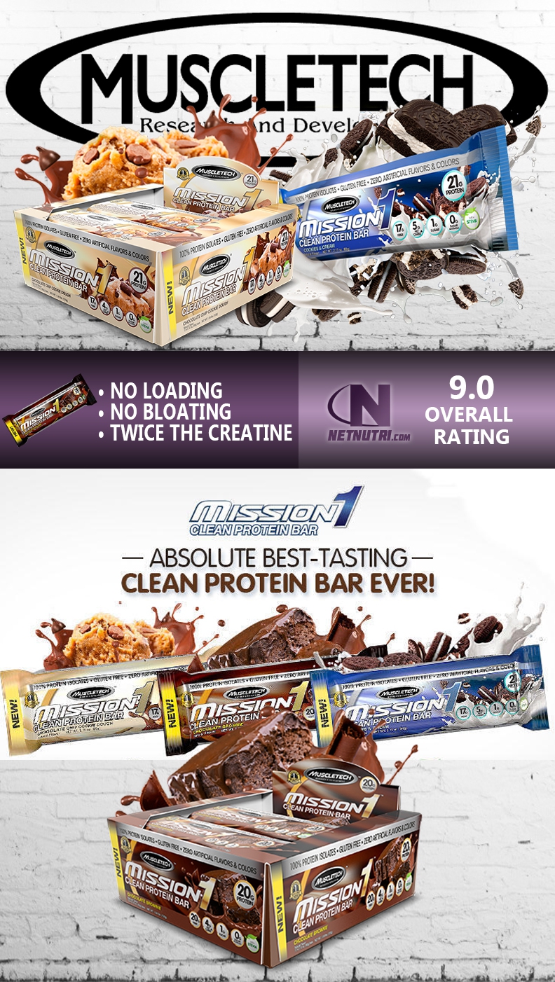 Muscletech Mission1 Clean Protein Bar