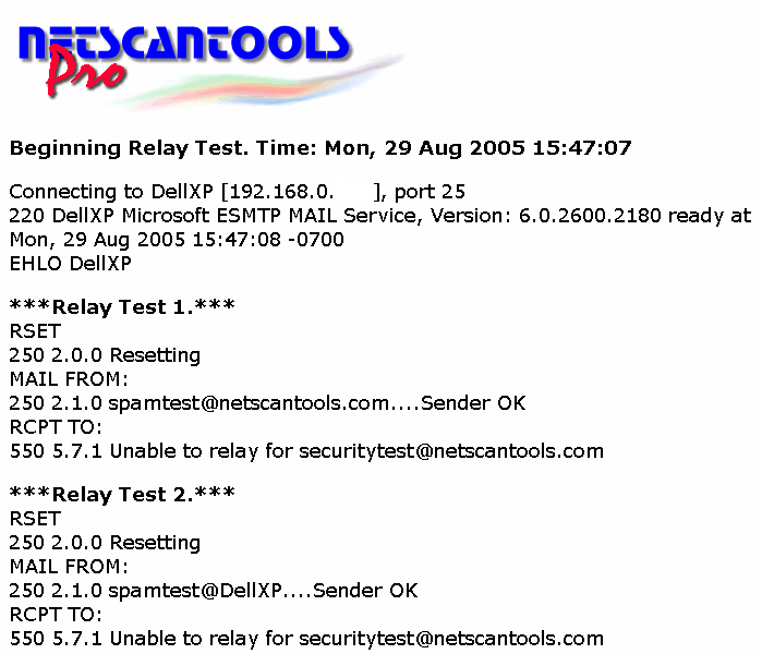 SMTP Server Tests
