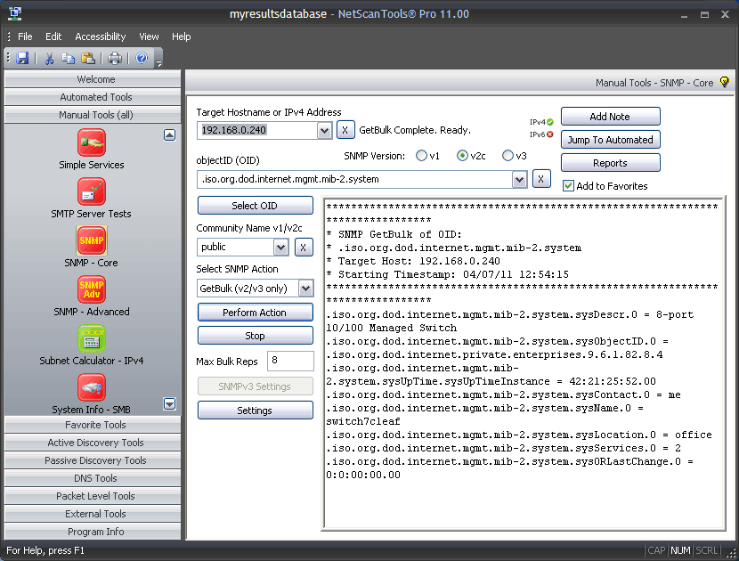 SNMP Tools Core and Advanced