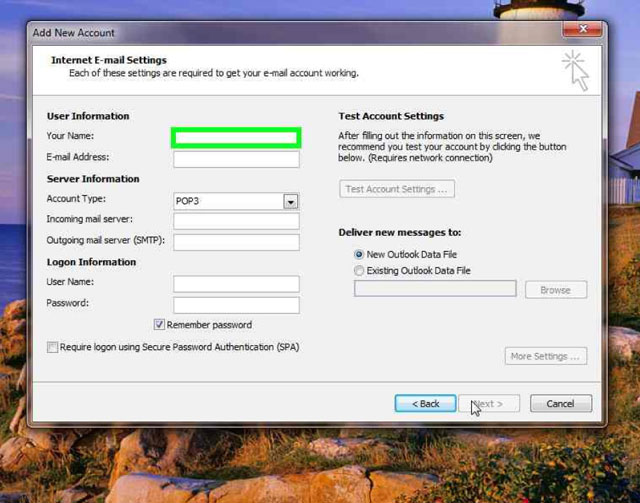 Network Solutions, Inc. » Email Setup on Outlook 2010