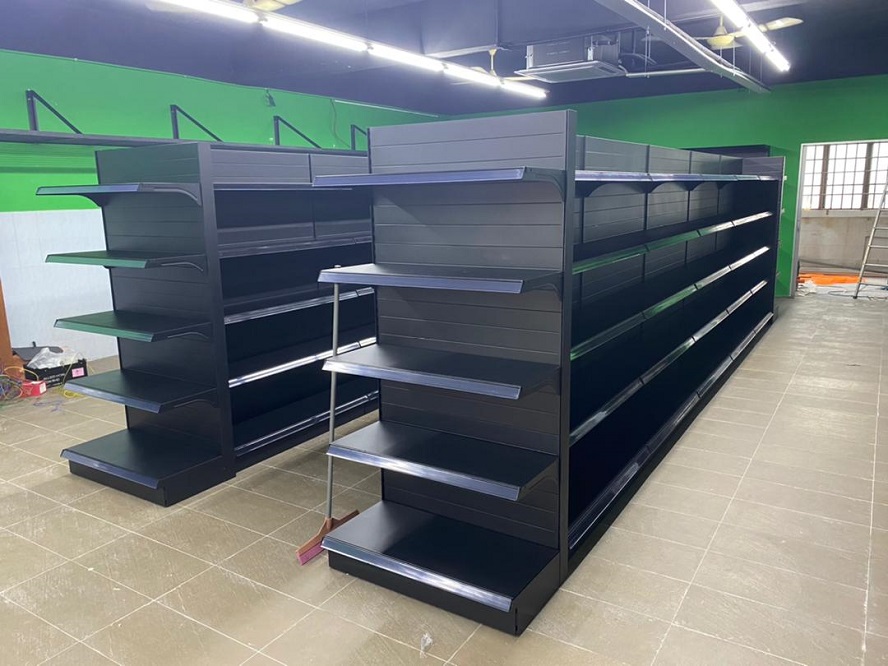 Netwell Engineering Work Sdn Bhd Gondola Shelving (Solid Back Panel)