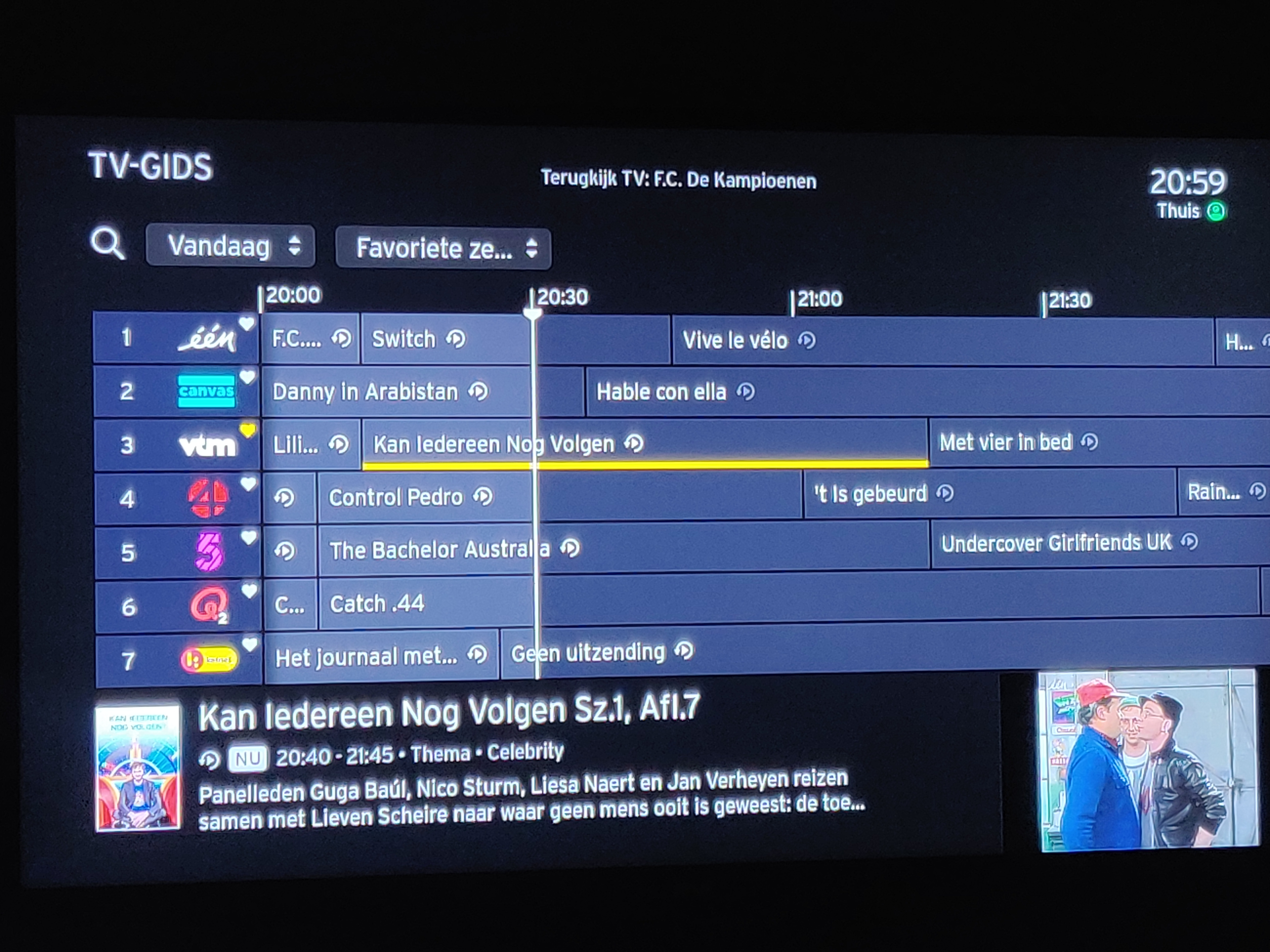 Verticale Tijdlijn In Tv Gids Loopt Een Half Uur Achter - De Netweters