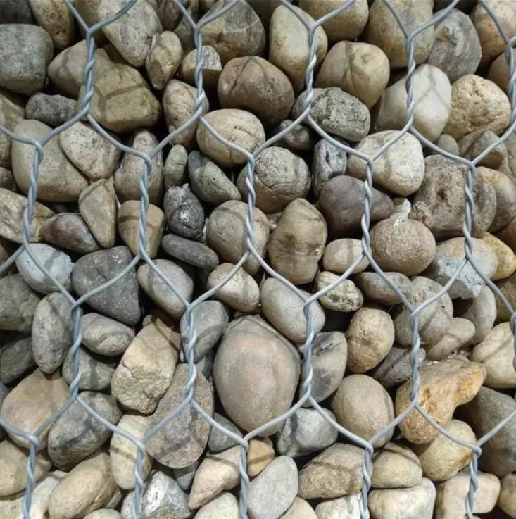 Garden metal cages for stones