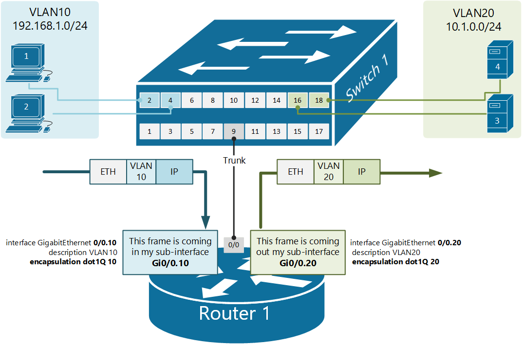Router on a stick config example inslasopa