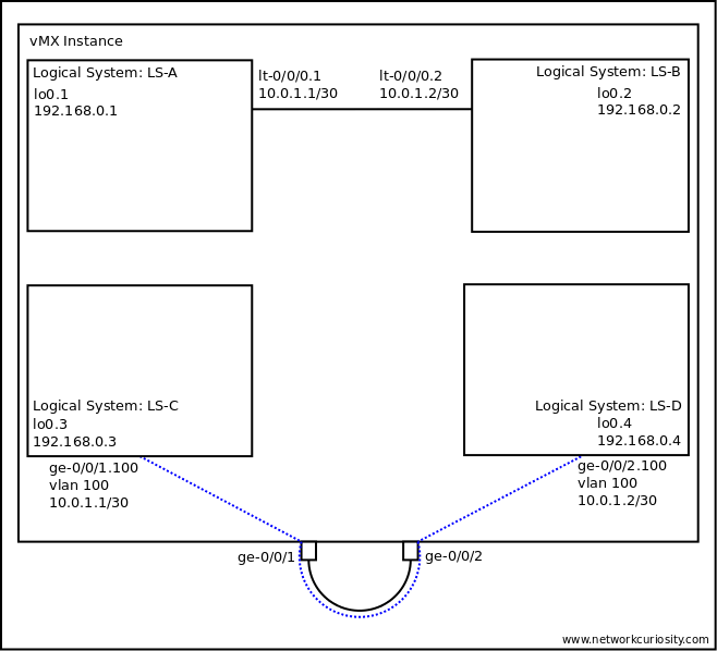 Juniper Logical Systems Network Curiosity