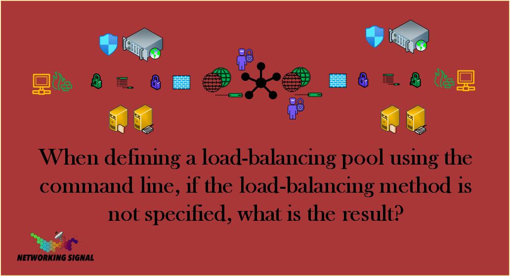 When Defining A Loadbalancing Pool Using The Command Line, If The Loadbalancing Method Is Not