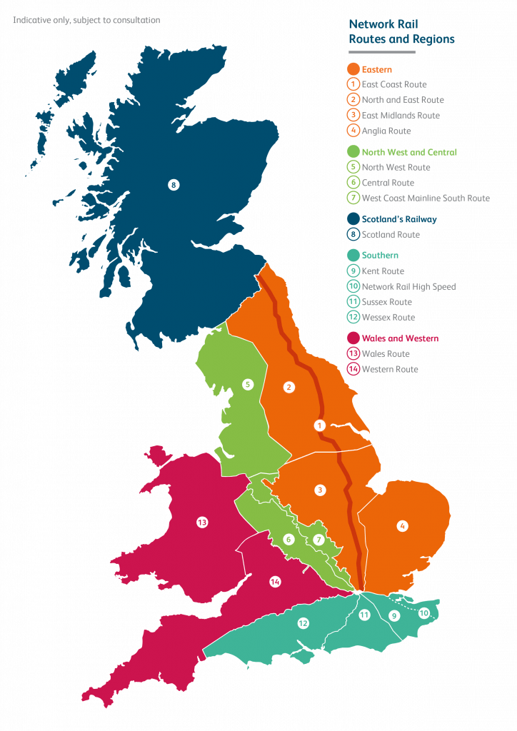 Our regions Network Rail