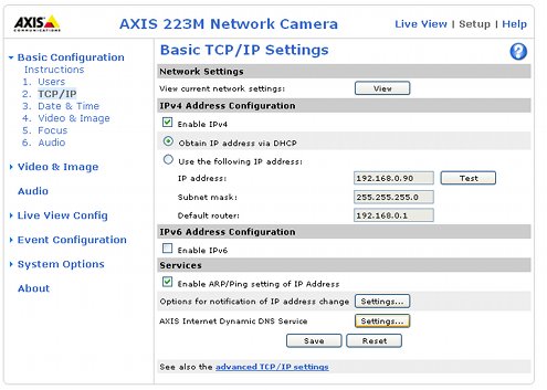 Axis Internet Dynamic DNS Service - Network Webcams