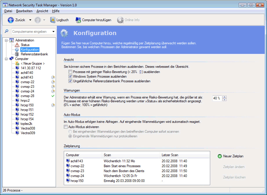 Network Security TaskManager Windows Remote Process Viewer
