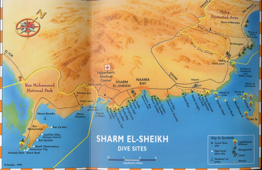 Ägypten Karte Sharm El Sheikh Tauchen in Sharm el Sheik Sinai August 2001 1