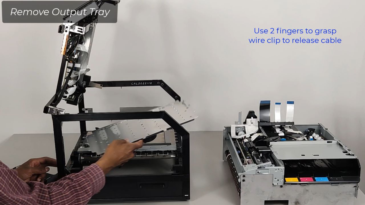 Replacing the Output Tray Callisto Support Library