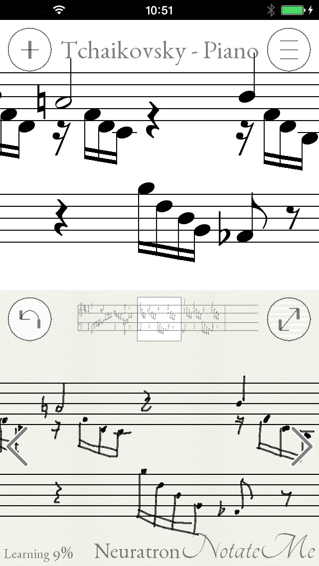 NotateMe music notation app, featuring powerful handwritten music