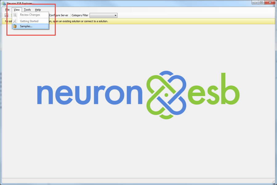 Using the Neuron Samples Neuron ESB