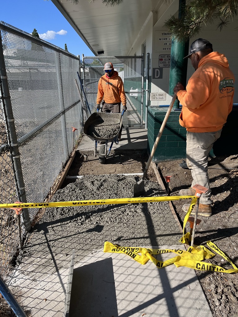 Grassroots Success PTO plants trees at Mamie Towles Elementary School