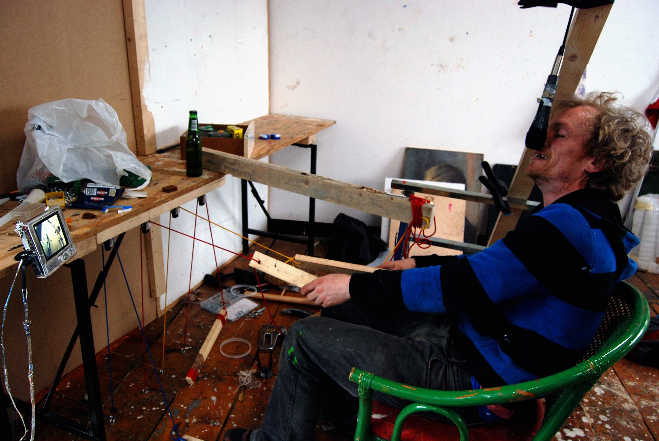 A Bad Day for Painting in a Good Way // 6 Hr. Performance // Wood